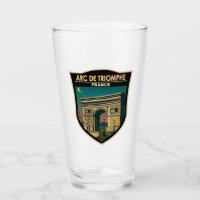 Arc de Triomphe Frankreich Retro Reisen Vintag