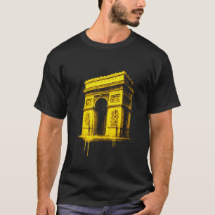 Arc de Triomphe Graffiti Wahrzeichen Kunstwerk T-Shirt
