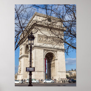 Arc de Triomphe in Paris, Frankreich Poster