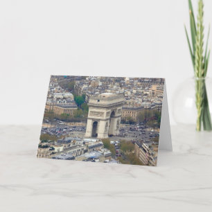 Arc de Triomphe Paris Frankreich Feiertagskarte