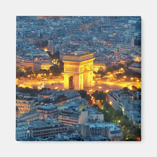 Arc de Triomphe, Paris, Frankreich Magnet (Vorne)