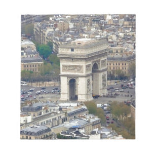 Arc de Triomphe Paris Frankreich Notizblock