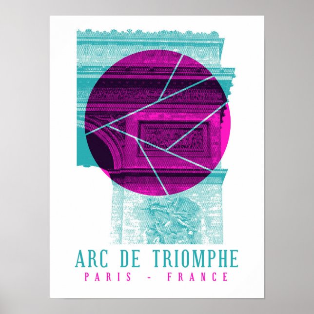 Arc De Triomphe Paris Frankreich Poster (Vorne)