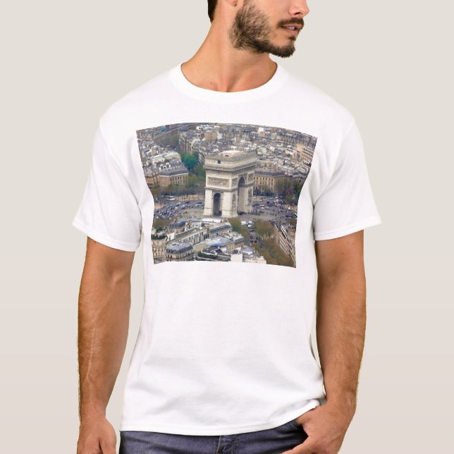 Arc de Triomphe Paris Frankreich T-Shirt (Vorderseite)