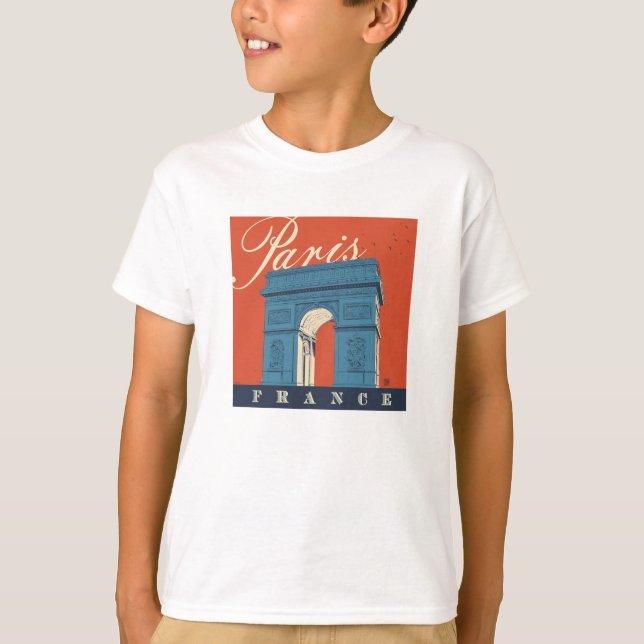 Arc de Triomphe | Paris, Frankreich T-Shirt (Vorderseite)
