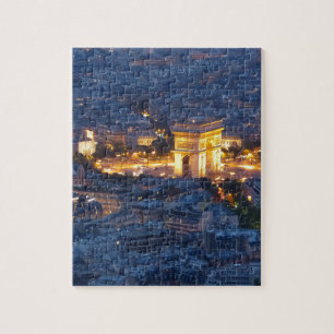 Arc De Triomphe Paris Frankreich Weltstadt Puzzle