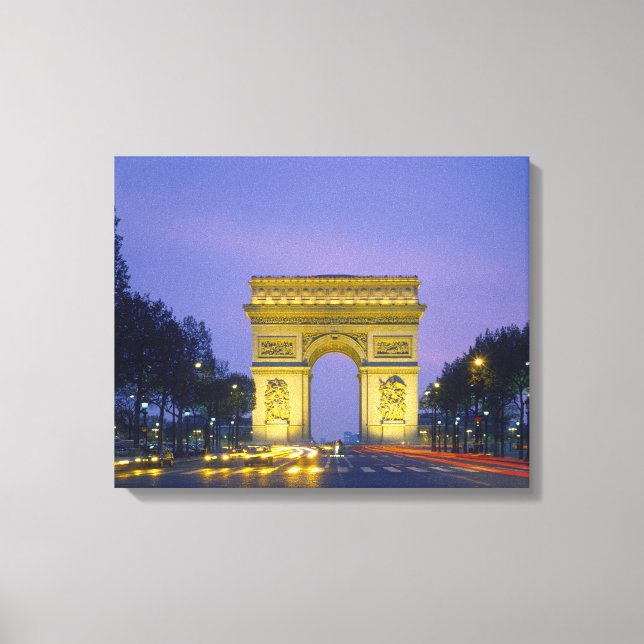 Arc de Triomphe, Paris, Leinwanddruck (Vorderseite)