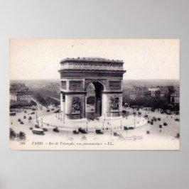 Arc de Triomphe – Paris– Postcard 1920 Poster