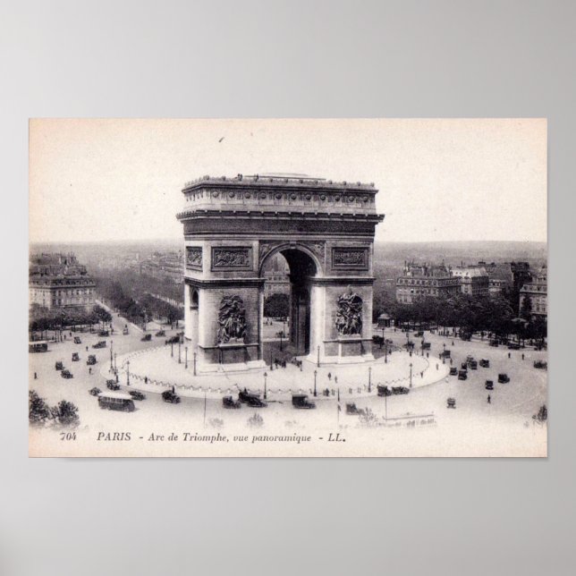 Arc de Triomphe – Paris– Postcard 1920 Poster (Vorne)