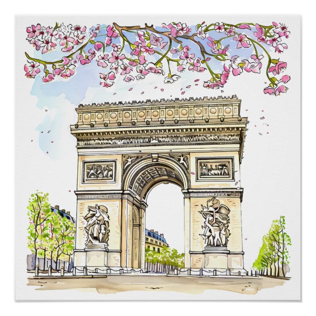 Arc de Triomphe (Paris) Poster (Vorderseite)