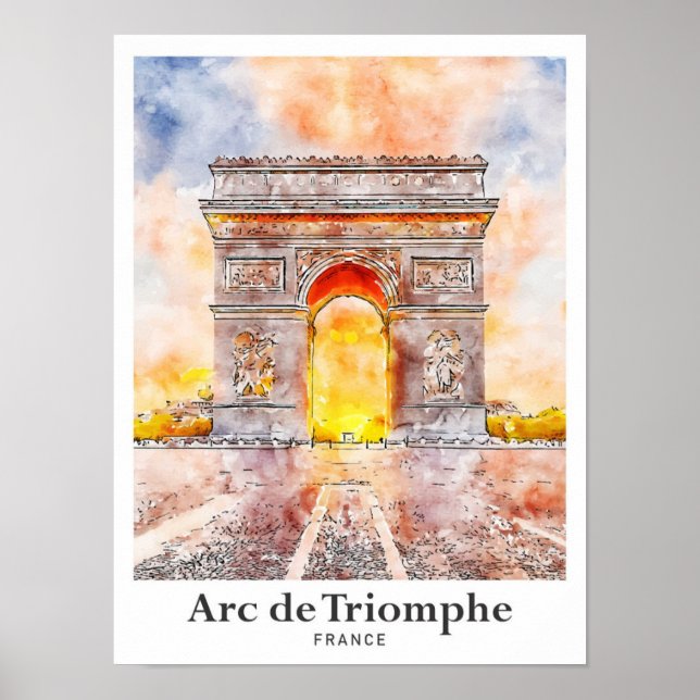 Arc de Triomphe Paris Poster (Vorne)
