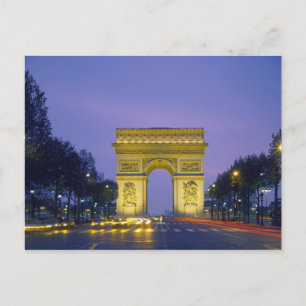 Arc de Triomphe, Paris, Postkarte
