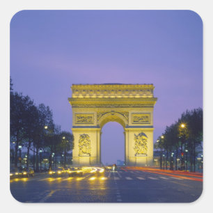 Arc de Triomphe, Paris, Quadratischer Aufkleber