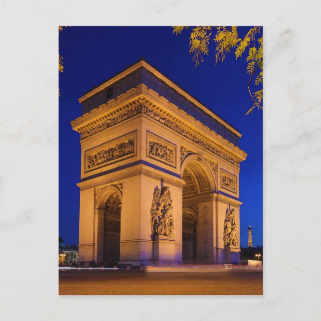 Arc de Triomphe Place de l'Toile Postkarte (Vorderseite)