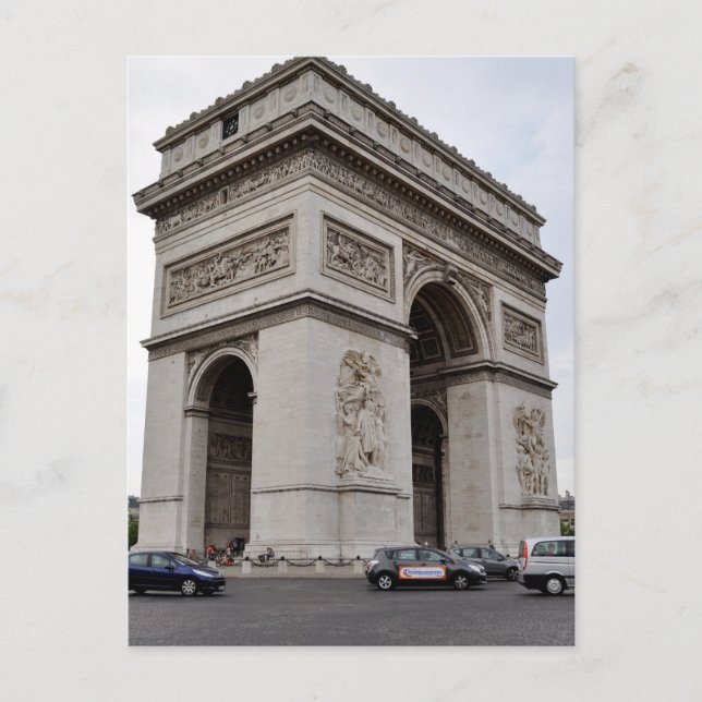 Arc de Triomphe Postkarte (Vorderseite)