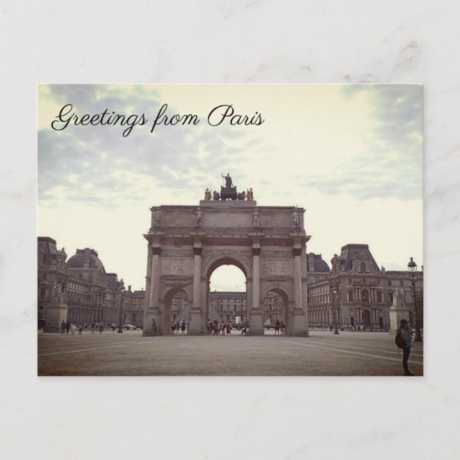 Arc de Triomphe Postkarte (Vorderseite)