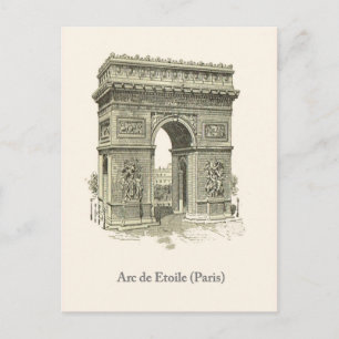 Arc de Triumphe, Paris, Etoile Postkarte