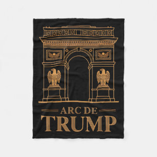 Arc des Trump lustige politische Parodie AnhängerA Fleecedecke