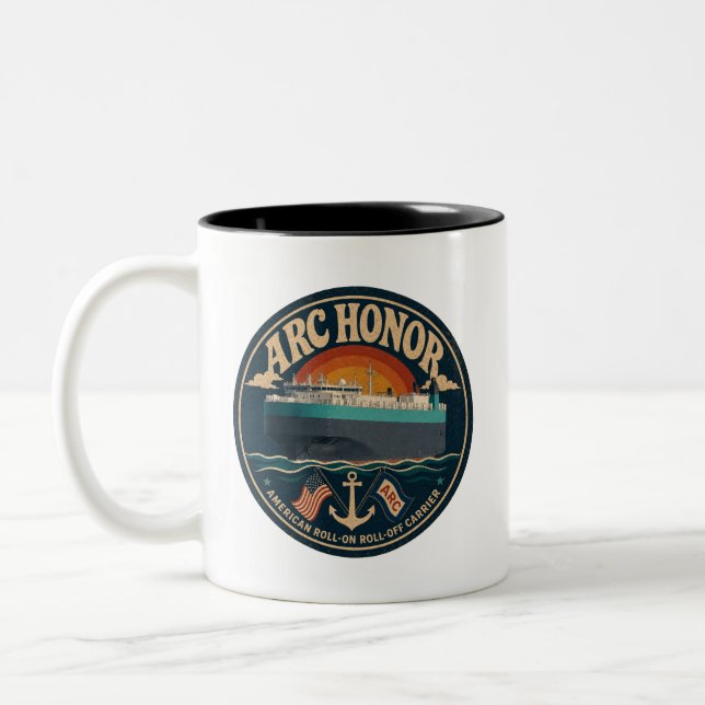 ARC-Ehren-Kaffeetasse Zweifarbige Tasse (Links)