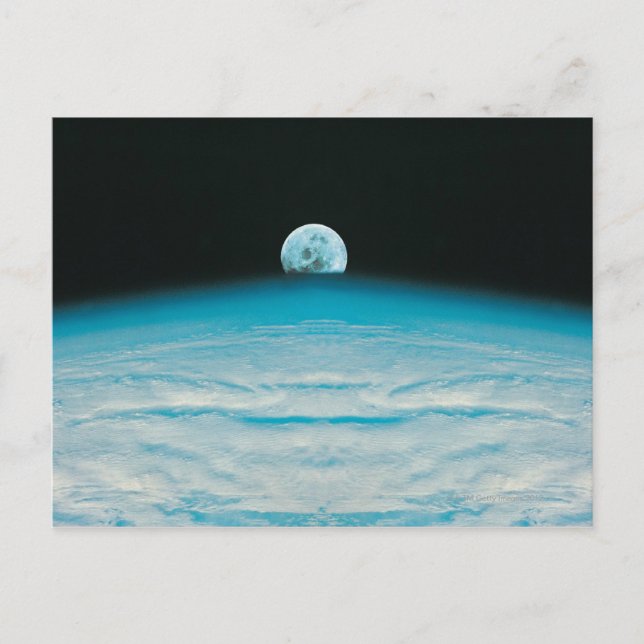 Arc of the Earth and Moon Postkarte (Vorderseite)