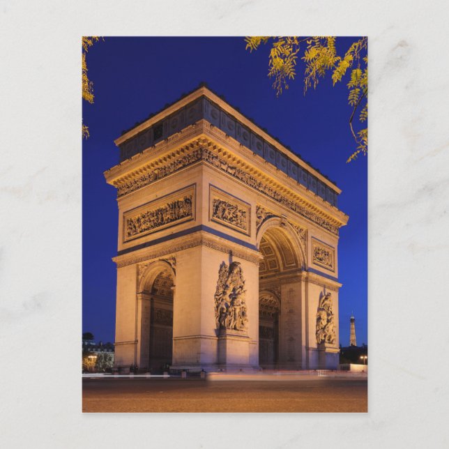 Arc Triomphe Postkarte (Vorderseite)