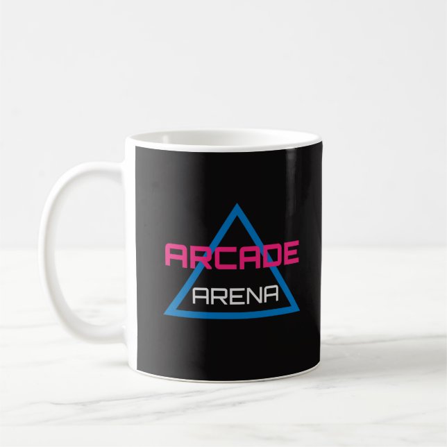 Arcade Arena Gaming Logo Kaffeetasse (Links)