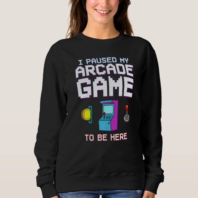 Arcade Game Machine Video Game Cabinet Gamer Sweatshirt (Vorderseite)