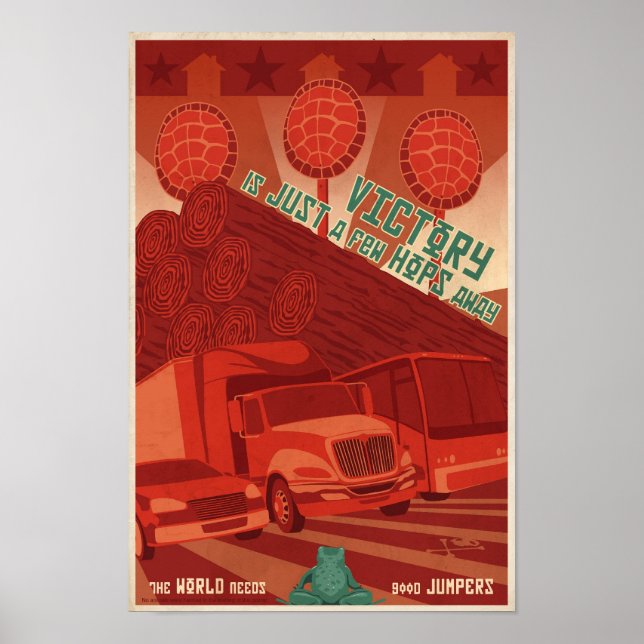 Arcade-Game-Propaganda-Poster - Dritter in einer R Poster (Vorne)
