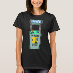 Arcade Game Retro Gamer Beilage Münze T-Shirt