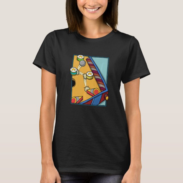 Arcade Game Vintag Pinball Machine 1 T-Shirt (Vorderseite)