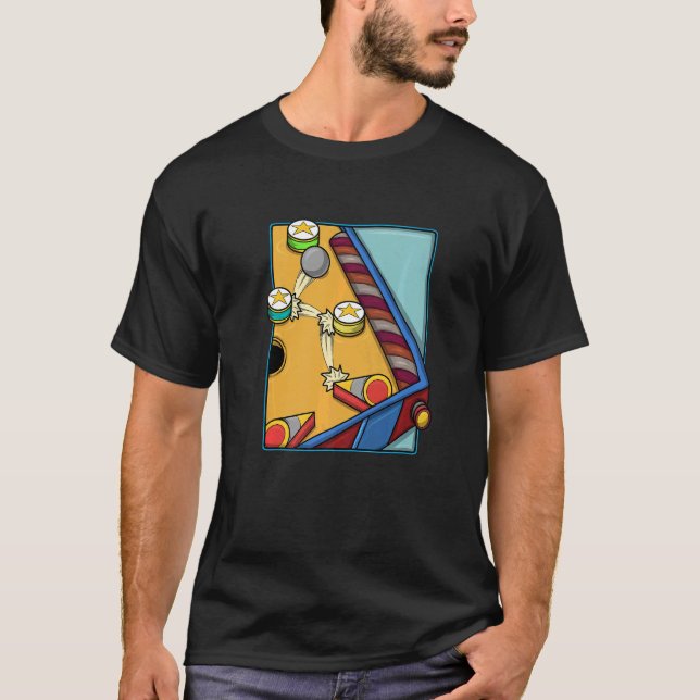 Arcade Game Vintag Pinball Machine 1 T-Shirt (Vorderseite)