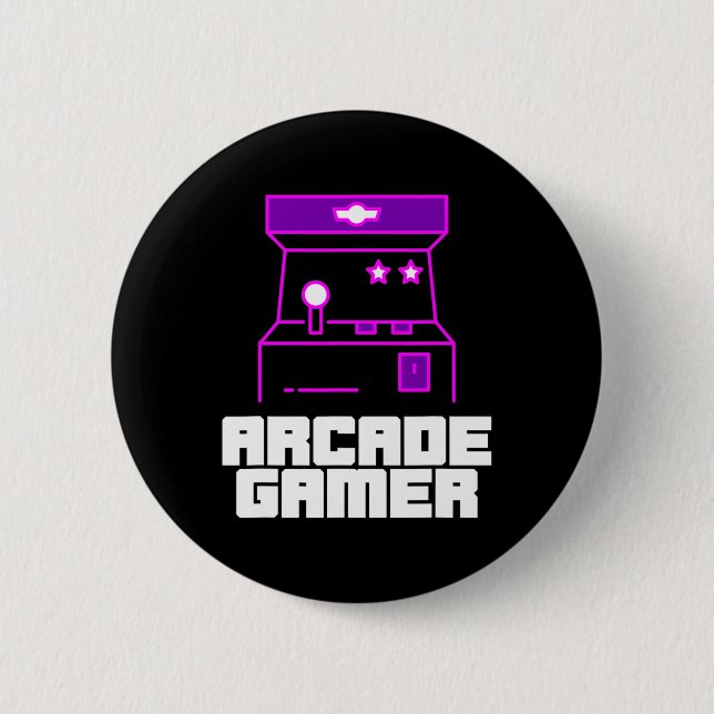 Arcade Gamer - aufrecht stehend Kabine mit Lila St Button (Vorderseite)