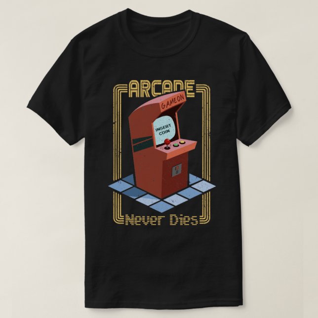 Arcade Machine Retro-Spiel T-Shirt (Design vorne)