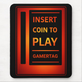 Arcade-“Münze einwerfen, um zu spielen”-Mauspad Mousepad