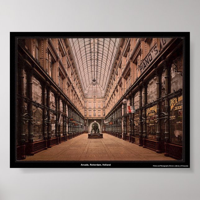 Arcade, Rotterdam, Holland Poster (Vorne)