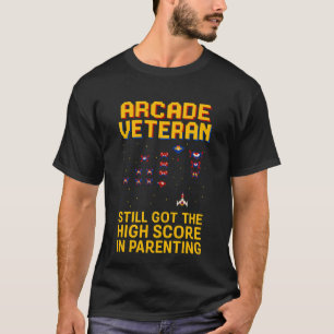 Arcade Vater Pixel Art - Retro Gamer T - Shirt