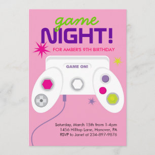 Arcade Video Game Geburtstagsparty lädt ein Einladung