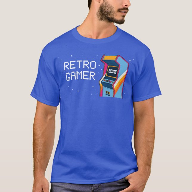 Arcade Video Game Machine Funny Retro Gaming Gesch T-Shirt (Vorderseite)