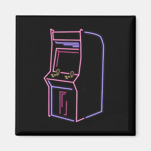 Arcade Video Gamer Game Machine Vintag 80er 90er Magnet