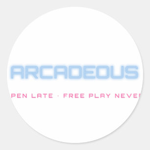 Arcadeous Neon-Schilder Aufkleber
