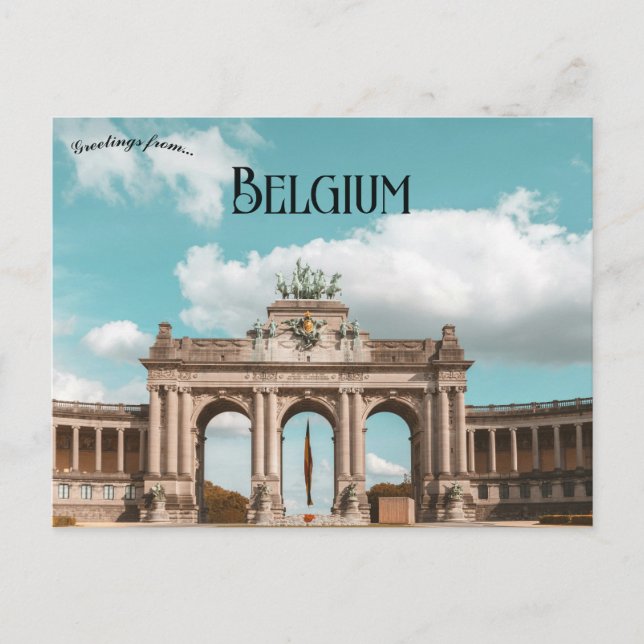 Arcades du Cinquantenaire in Belgien Postkarte (Vorderseite)