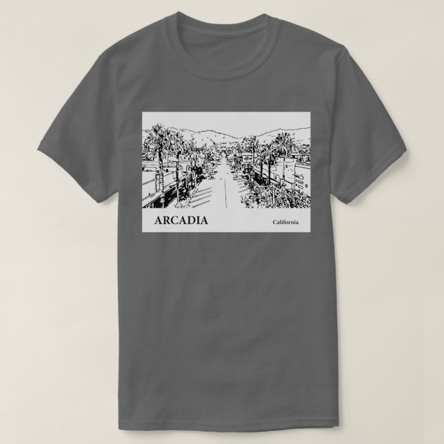 Arcadia California TShirt 2 (Design vorne)