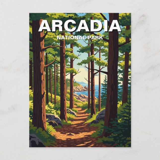 Arcadia-Nationalpark Postkarte (Vorderseite)