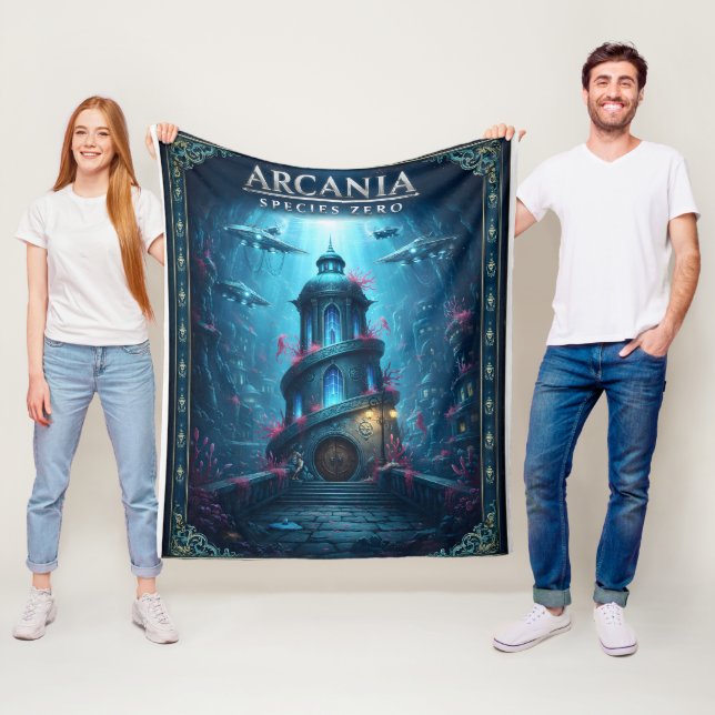 Arcadia Spezies Null Unterwasser Fantasy Turm flie Fleecedecke (Beispiel)