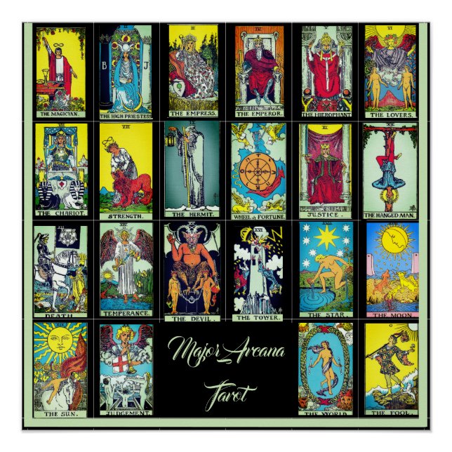 Arcana-Tarot-Karten-Poster Poster (Vorderseite)