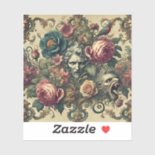 Arcane Atelier - Gotisches Barockkopfkissen Aufkleber