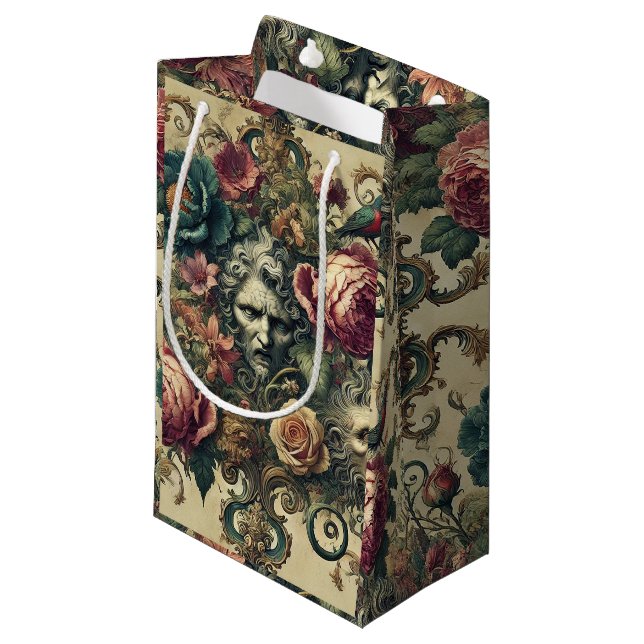 Arcane Atelier Signature - Gothic Floral Kleine Geschenktüte (Vorderseite Schrägansicht)