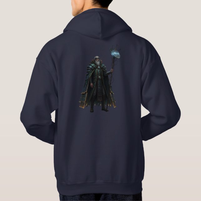 Arcane Elder Wizard Dark Academia Back Hoodie (Rückseite)
