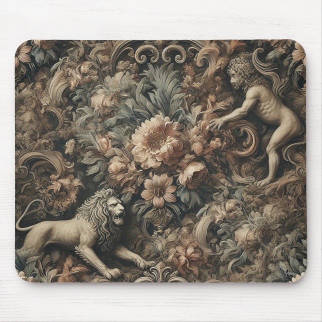 Arcane Majestät - Gotisches Barockdesign Mousepad (Vorne)
