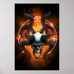 Arcane Skull Semi-Gloss Poster